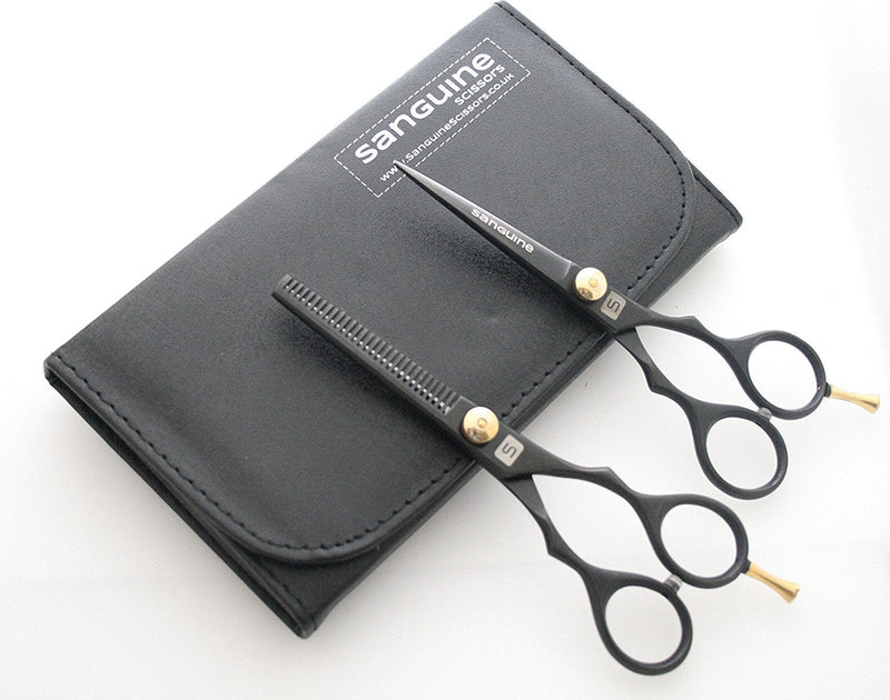 [Australia] - Professional Hair Scissors and Hair Thinning Scissors SET, 5.5 inch, Presentation Case 2 Piece Set 