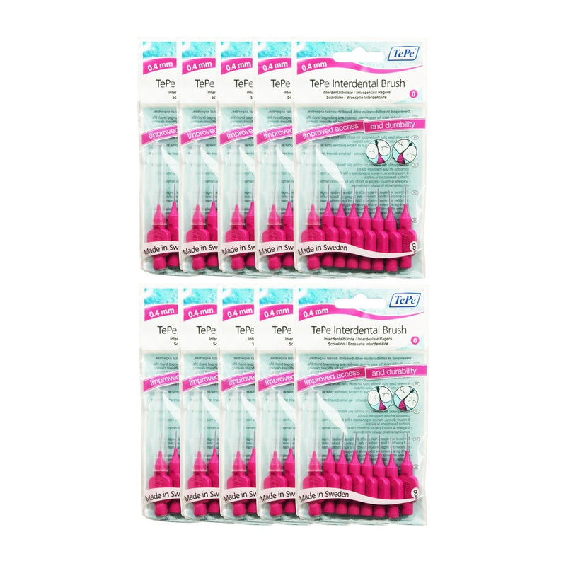 [Australia] - TePe Interdental Brushes Original Pink 0.4 mm, Pack of 3 (Each Pack Contains 8 Pieces) 24 