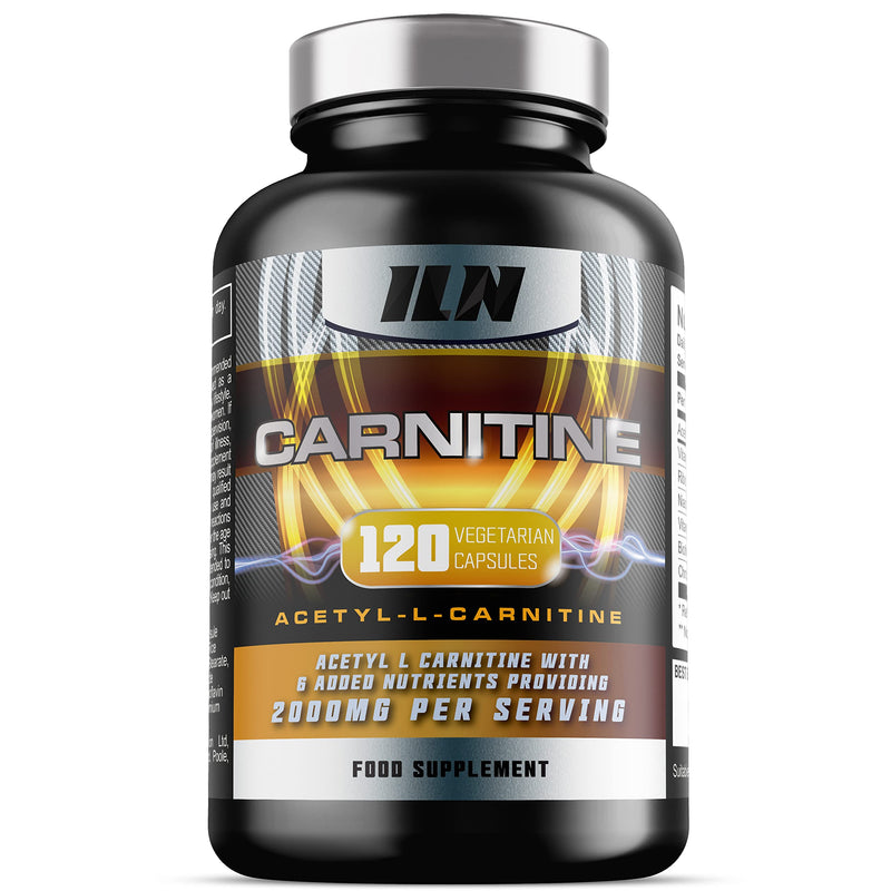 [Australia] - Acetyl L Carnitine Capsules - 2000mg Acetyl L-Carnitine x 30 Servings - Carnitine Plus 6 Added Nutrients (120 Vegetarian Capsules) 120 Count (Pack of 1) 