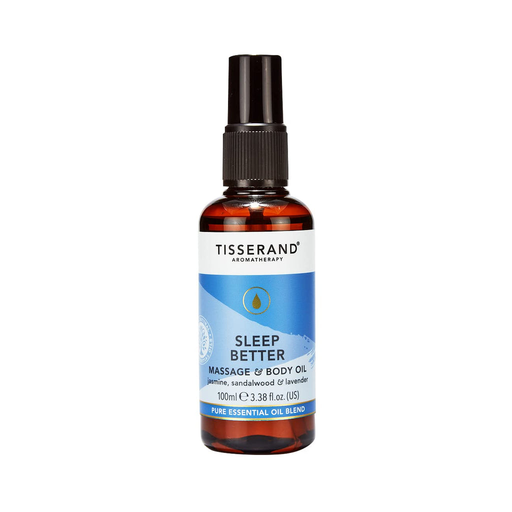 [Australia] - Tisserand Aromatherapy | Sleep Better | Aromatherapy Body Massage Oil for Deep Sleep Blended With Lavender, Jasmine & Sandalwood| 100% Pure Essential Oil Blend | 100ml 