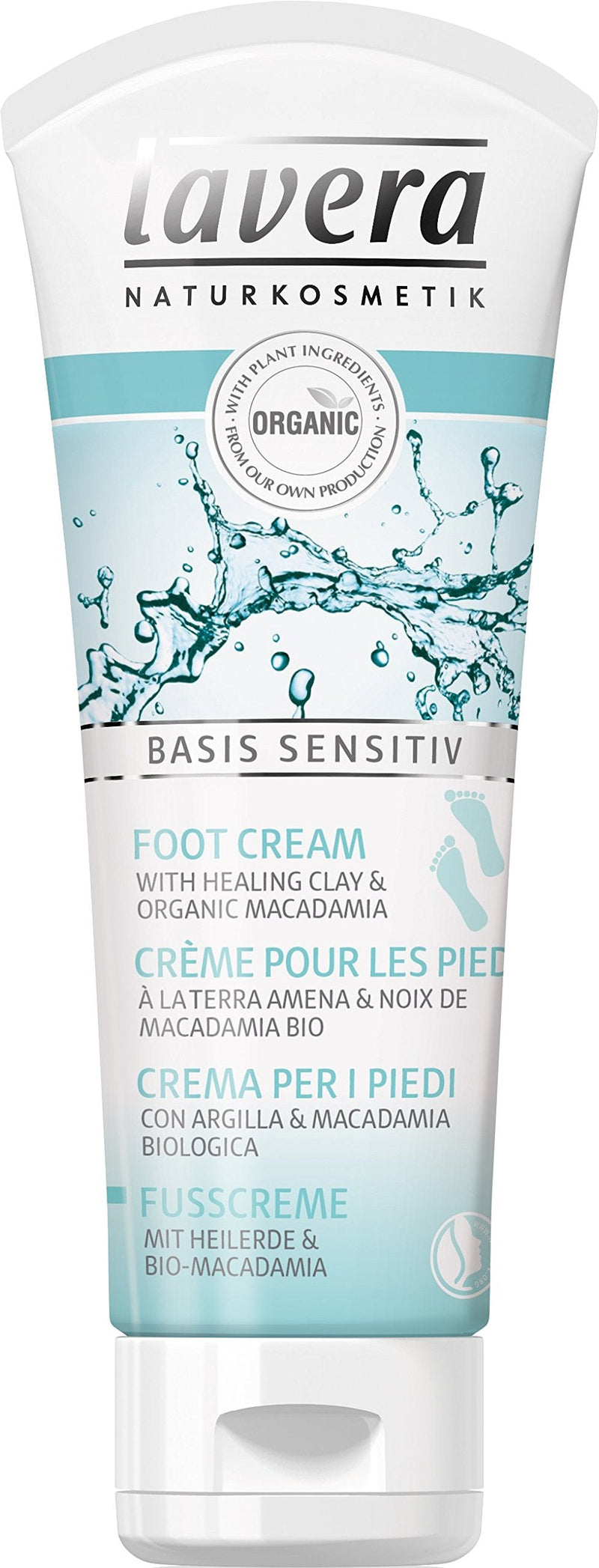 [Australia] - lavera Foot Cream ∙ Organic Macadamia & Healing Clay ∙ Quickly Absorbed ∙ Organic Skin Care ✔ Natural & Innovative Cosmetics ✔ 75ml 