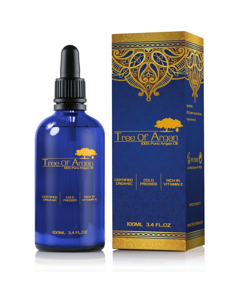 [Australia] - Argan Oil - 100% Pure Organic Cold Pressed Produced and Bottled in Morocco Perfect for Skin, Hair and Nail - High Vitamin E Content 