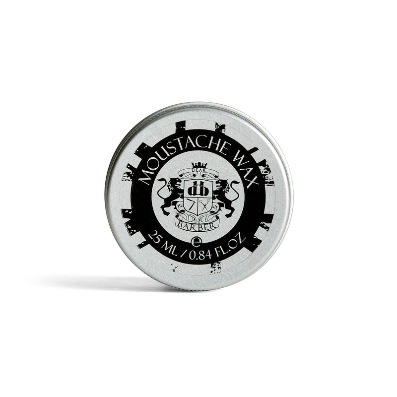 [Australia] - Dear Barber Moustache Wax, Flexible, Easy Styling Strong Hold, Protects Skin Conditions Hair, Keep Hold All Day, 25ml 