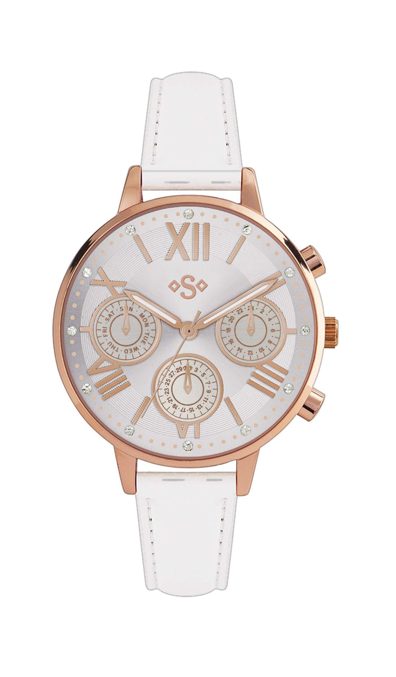 [Australia] - Spirit Womens Analogue Classic Quartz Watch with PU Strap ASPL87,Rose Gold 