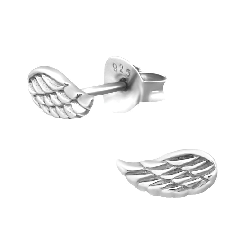 [Australia] - Tiny Angel Wing Earrings - Sterling Silver Gift 