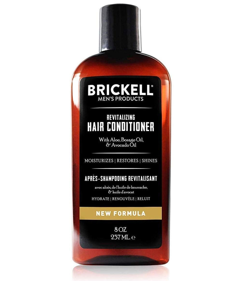 [Australia] - Brickell Men's Revitalizing Hair Conditioner for Men, Natural and Organic Nourishing Hair Conditioner, Restores Shine and Moisture, 237 mL, Scented 237 ml (Pack of 1) 