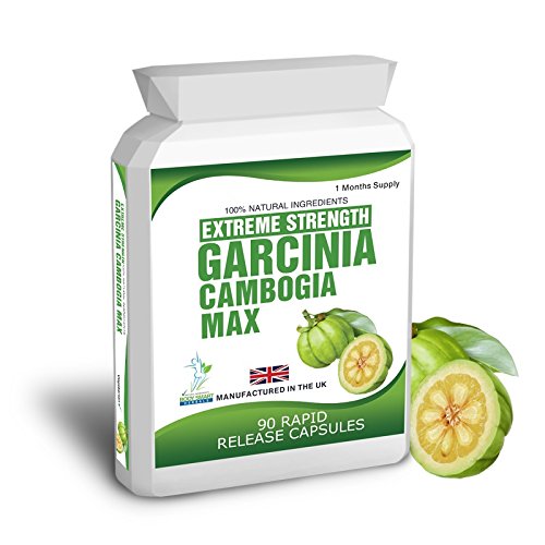 [Australia] - Garcinia Cambogia Max HCA 90 Pure Extreme Detox Max Capsules 1500mg Daily Dose Free Meal Plan & Dieting Tips Extreme Strength Fast Delivery 