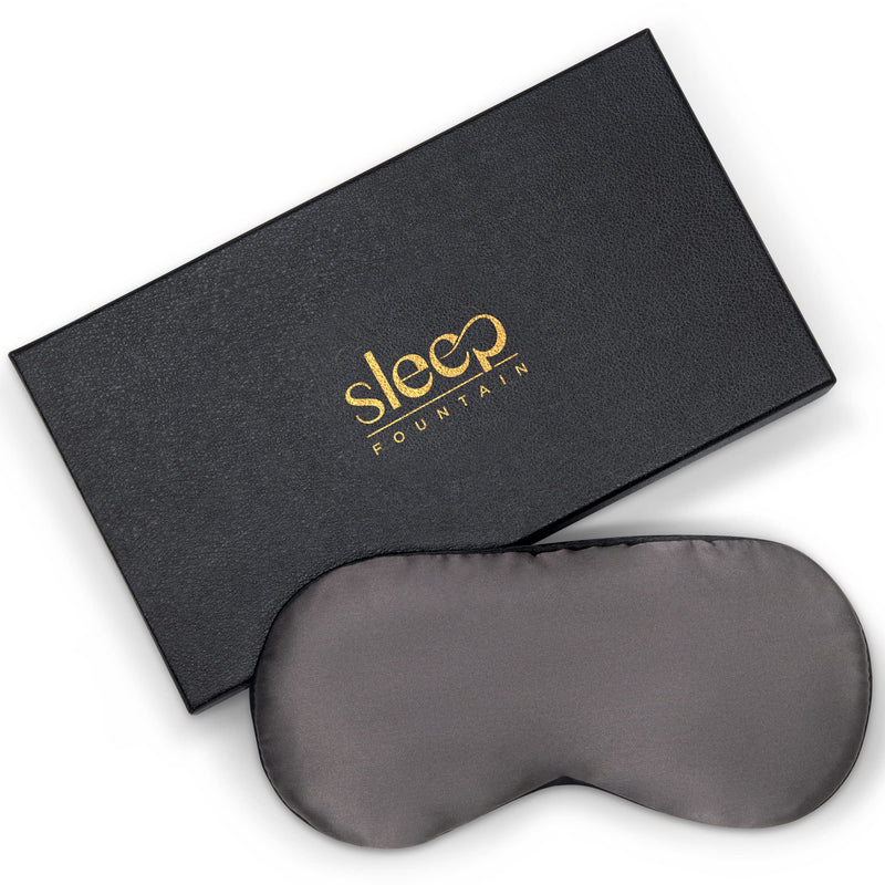 [Australia] - SLEEP FOUNTAIN Anti-Wrinkle Sleep Mask for Women, Super Soft Mulberry Silk Eye Mask for Sleeping & Skin Care, Anti Aging Sleep Mask with Copper Technology 