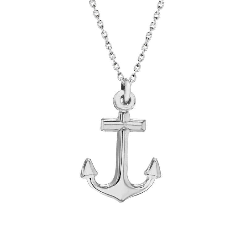 [Australia] - Tuscany Silver Sterling Silver Anchor Pendant on Chain Necklace of 46cm/18" 
