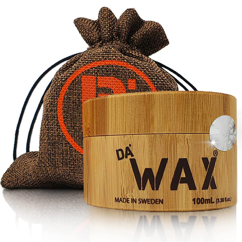 [Australia] - Da'Dude Da'Wax, Hair Wax for Men, Strong-Hold Mens Hair Wax in Bamboo Tub & Gift Bag 