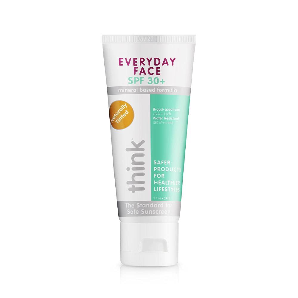 [Australia] - Thinksport Everyday Face Sunscreen, Naturally Tinted, Currant, 2 Ounce 