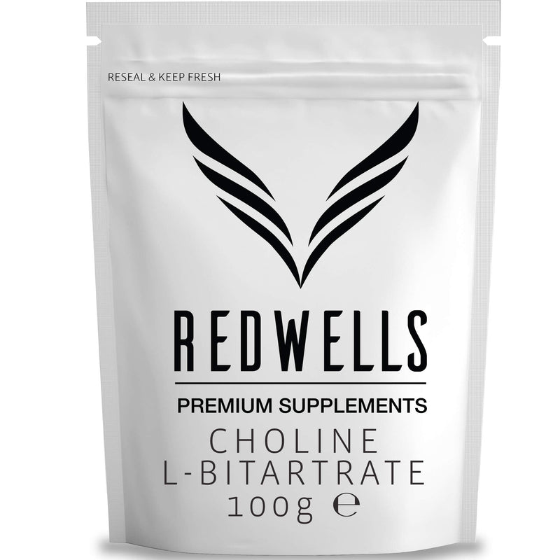 [Australia] - Choline Bitartrate Powder REDWELLS Cognitive Enhancer GMO Free Vegan - 100g Pack 100 g (Pack of 1) 