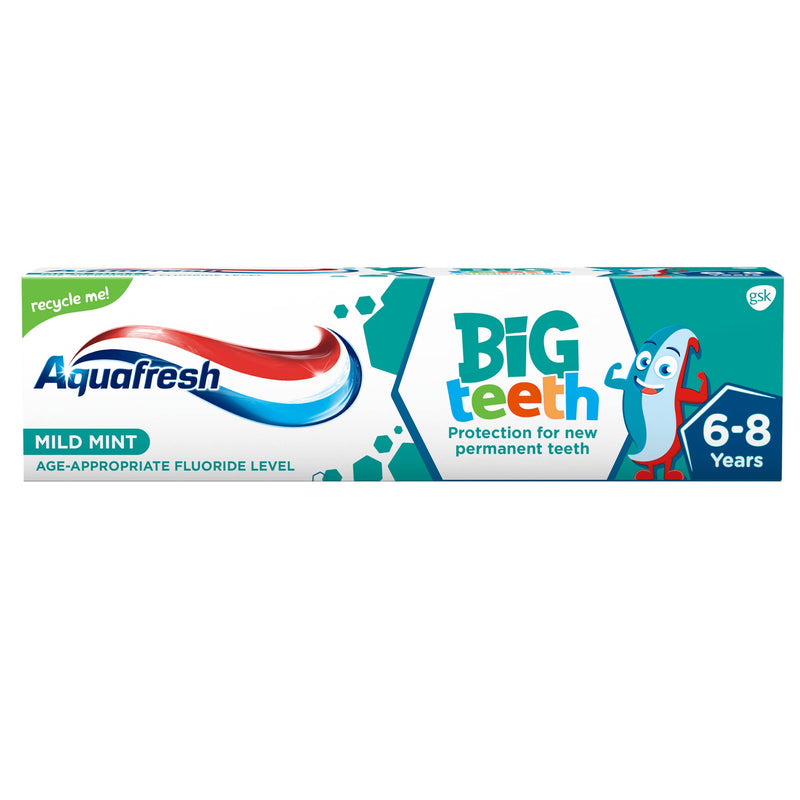 [Australia] - Aquafresh Big Teeth 6-8 Years Kids Toothpaste, 50 ml 