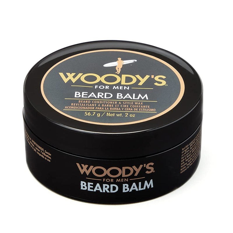 [Australia] - Woody's 2-in-1 Beard Balm for Men, Beard Conditioner and Style Wax, with Blend of Coconut Oil, Panthenol, and Natural Beeswax 2-Ounce, 1-pack 