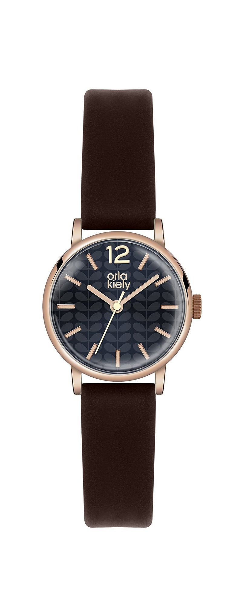 [Australia] - Orla Kiely Womens Analogue Classic Quartz Watch with Leather Strap OK2014 