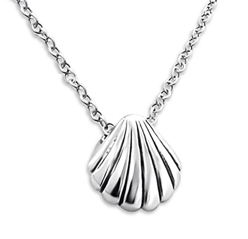 [Australia] - Seashell Necklace - Sterling Silver - Tiny/Discreet (45cm) Gift 