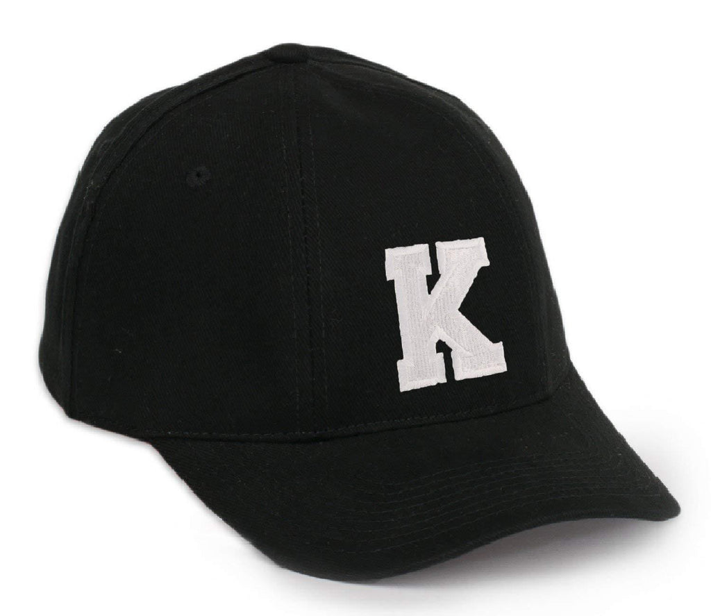 [Australia] - Casual Baseball Cap A-Z Letter Alphabet Embroidered hat hats caps adjustable strap Snap back MFAZ Morefaz Ltd K 