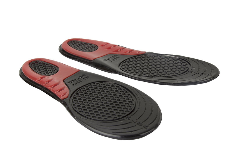 [Australia] - Pro11 wellbeing Massaging Gel Replacement Sports Orthotic Insoles with Comfort Zone for Impact Relief (8-13 Mens) Blue 