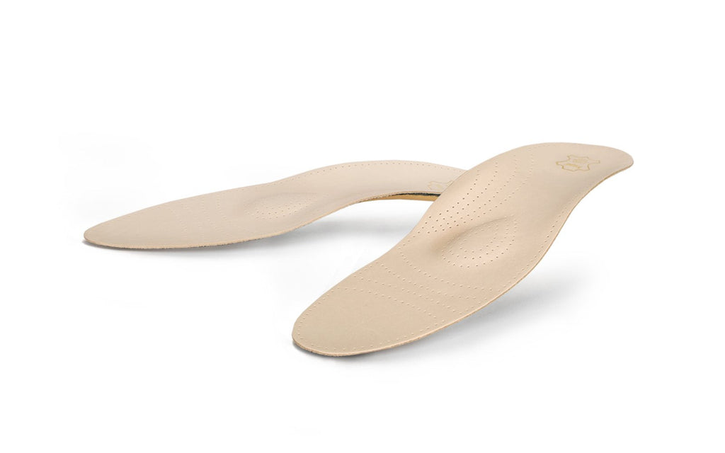 [Australia] - Kaps Finest cowhide leather insoles with metatarsal and longitudinal arch support, Relax Limited , 43 EUR - 9 UK Men, Beige 