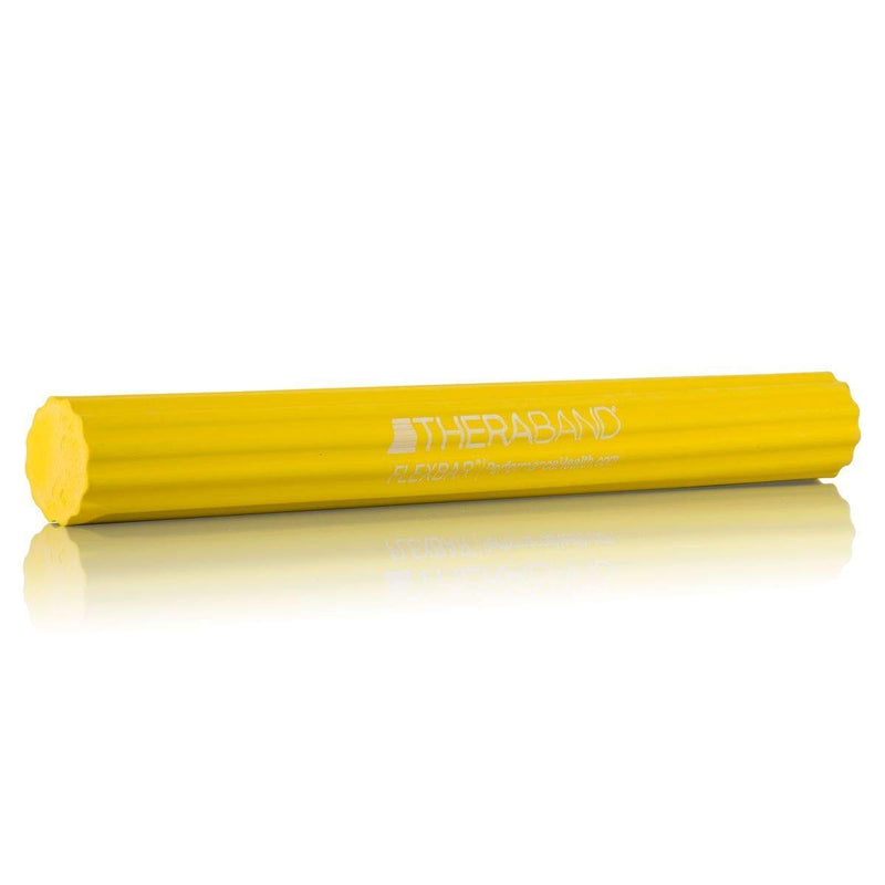 [Australia] - THERABAND Resistance Bar, FlexBar, Pain Relief for Tennis Elbow Injury, Tendonitis & Improve Grip Strength, Yellow, Extra Light Beginner Yellow - Extra Light 