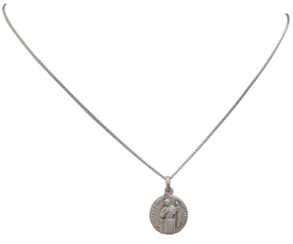 [Australia] - Medal of St. Jude Thaddeus the Apostle In Sterling Silver 925 with Sterling Silver Chain 