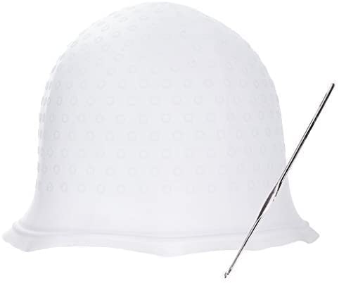 [Australia] - Highlighting Frosting Cap, Professional Salon Silicone Hairdressing Tools, with Coloring Hair Hook 