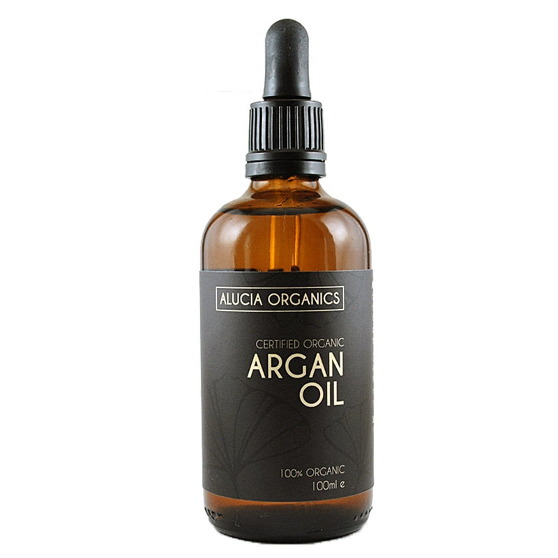 [Australia] - Alucia Organics Certified Organic Argan Oil (100ml) - Pure, Natural, Cold Pressed, Certified Organic, Vegan, Cruelty Free, for Skin, Face, Body, Hair, Nails 100 ml (Pack of 1) 