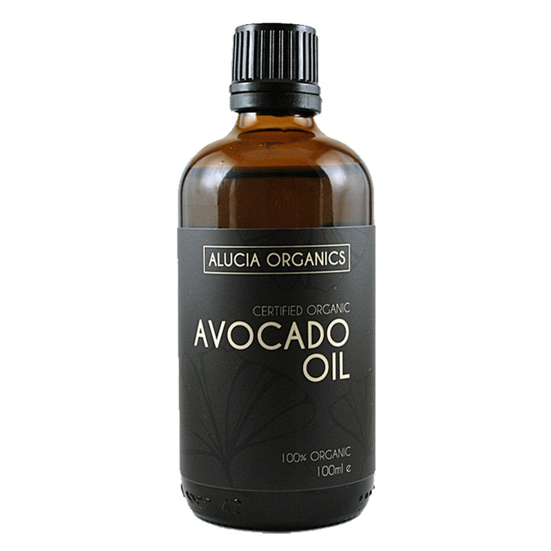 [Australia] - Alucia Organics Certified Organic Avocado Oil 100ml - Pure, Natural, Cold Pressed, Certified Organic, Vegan, Cruelty Free, for Skin, Face, Body, Massage 