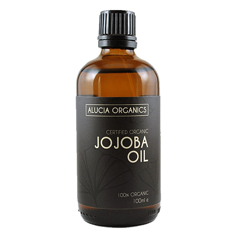 [Australia] - Alucia Organics Certified Organic Jojoba Oil 100ml - Pure, Natural, Cold Pressed, Certified Organic, Vegan, Cruelty Free, for Skin, Face, Body, Hair, Massage 