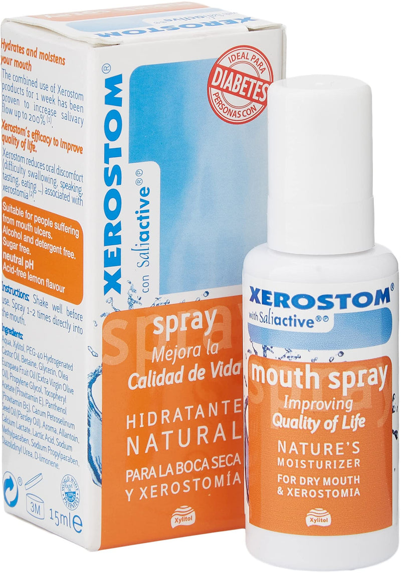 [Australia] - Xerostom Dry Mouth Spray - Moisturising Spray with SaliActive to Relieve Dry Mouth & Xerostomia, 15ml. 