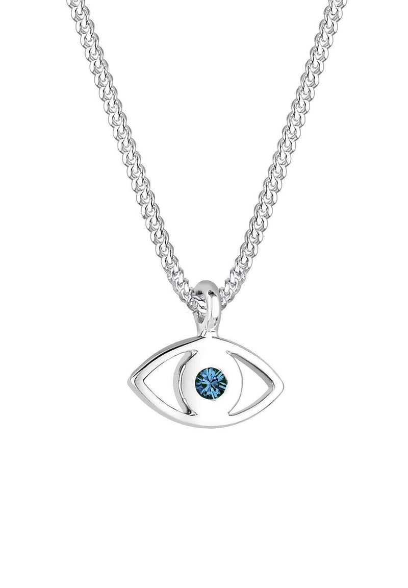 [Australia] - Elli Women's 925 Sterling Silver Xilion Cut Crystal Necklace 40 Blue 