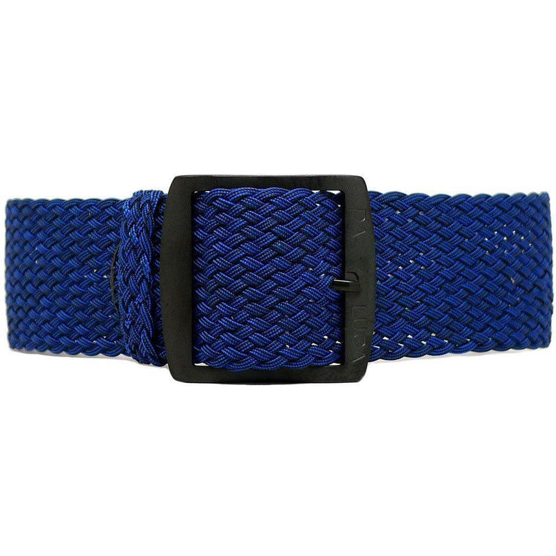 [Australia] - DaLuca Braided Nylon Perlon Watch Strap - Navy (PVD Buckle) : 20mm 