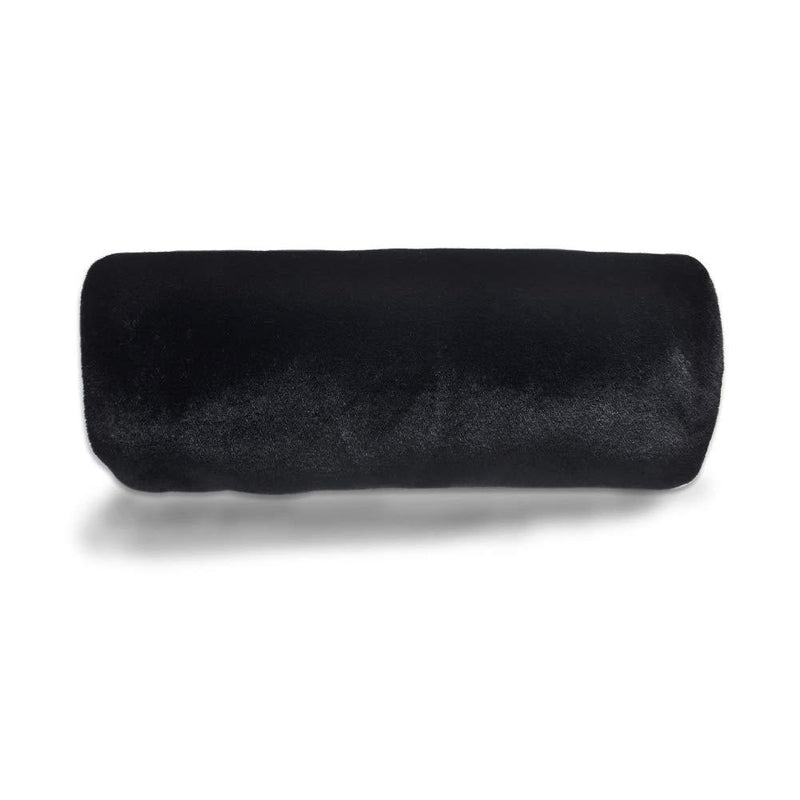 [Australia] - SwirlColor Faux Fur Hand Muffs for Women (Black), 13.8-inch *7.9 (35cm * 20cm) 