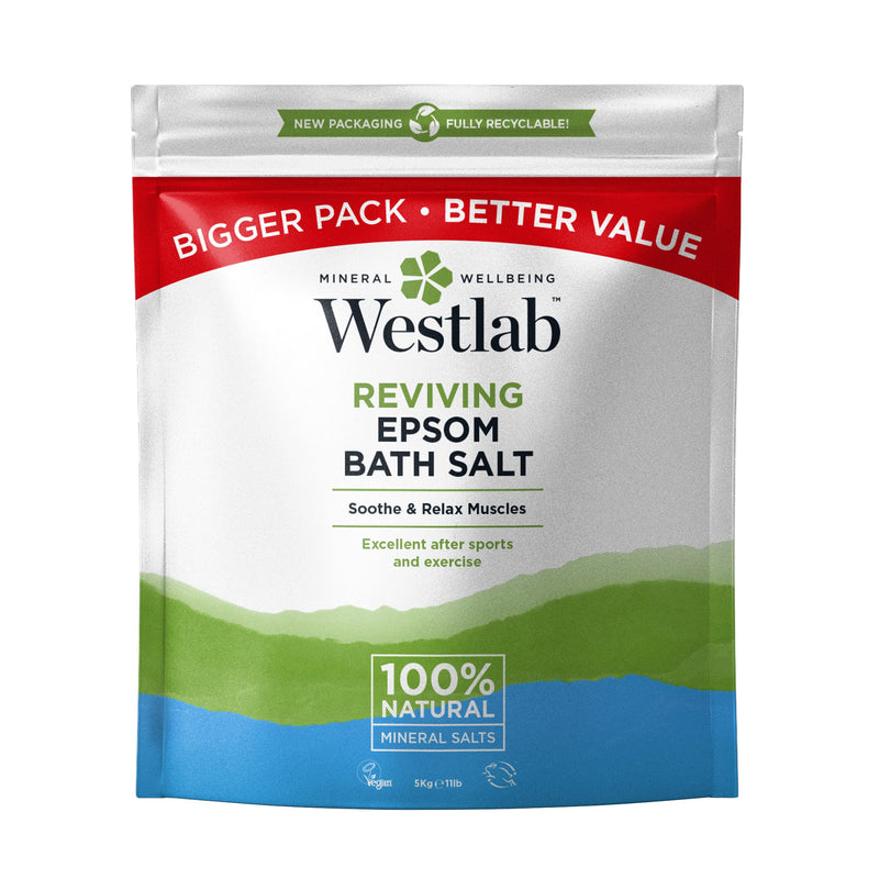 [Australia] - Westlab Epsom Salts 10Kg | Pure and Unscented | Recyclable and Resealable Packaging 