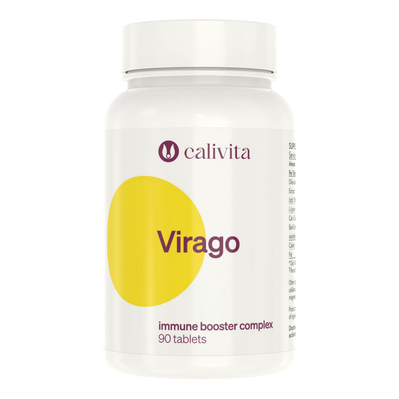 [Australia] - Lysine Cold Sore Treatment - with Olive Leaf Extract with Cat’s Claw, PAU Darco and Echinacea - Complex Immune Booster - High in Antioxidants - Virago - 90 Tablets - Made in USA - CaliVita 