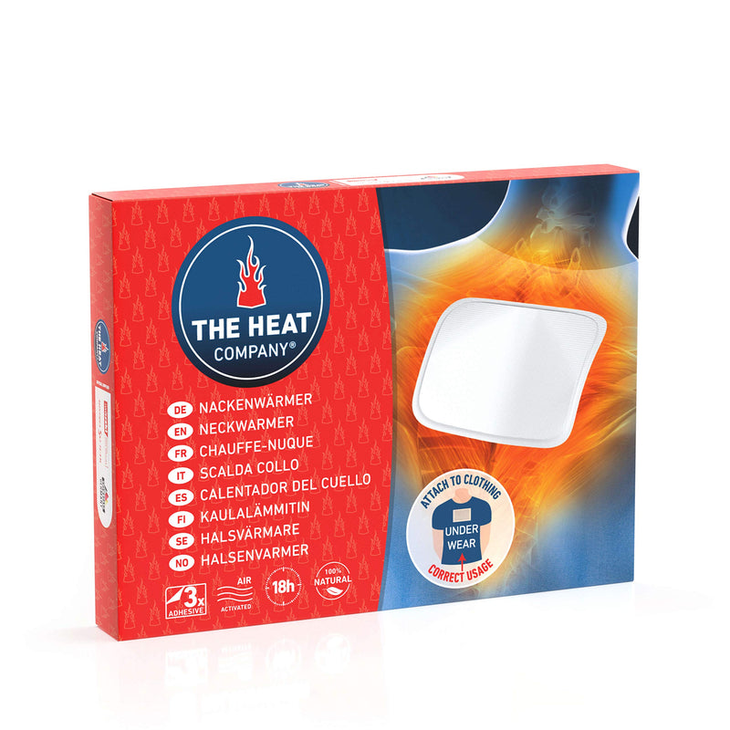 [Australia] - THE HEAT COMPANY Neckwarmer - 3 Pieces - EXTRA WARM - Adhesive - Body Warmer - 18 Hours Pleasant Warmth - Instant Heat - Air Activated - Purely Natural 