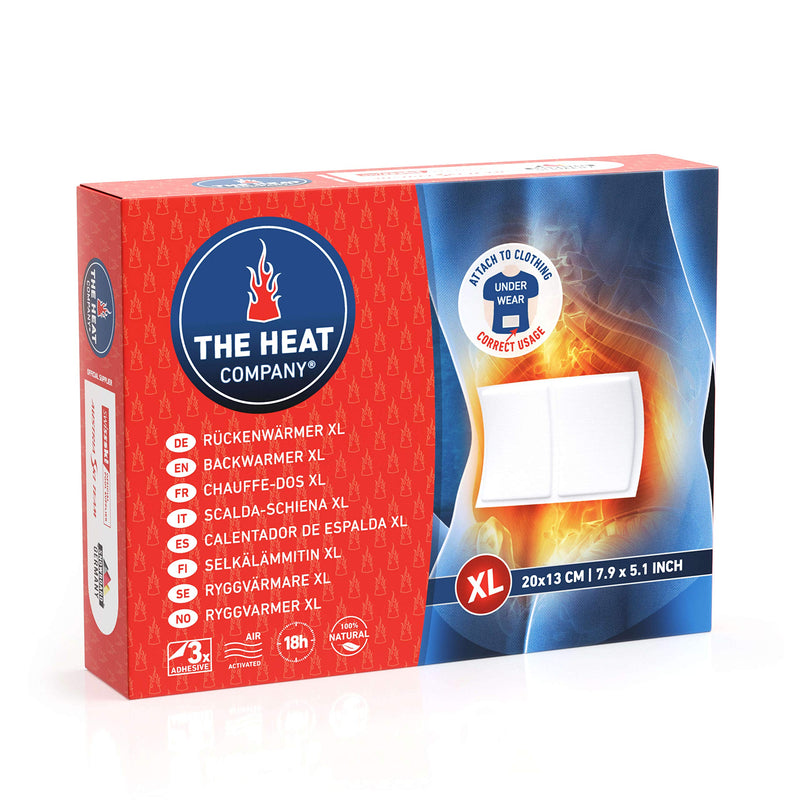 [Australia] - THE HEAT COMPANY Backwarmer XL - EXTRA WARM - Adhesive - Body Warmer XL - 18 Hours Pleasant Warmth - Instant Heat - Air Activated - Purely Natural - 3 Pieces 