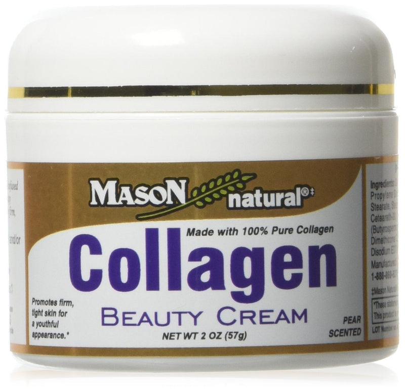 [Australia] - Mason Natural Collagen Beauty Cream Made with 100% Pure Collagen - 2 oz,pack of 3 3 Jars 6 oz. 