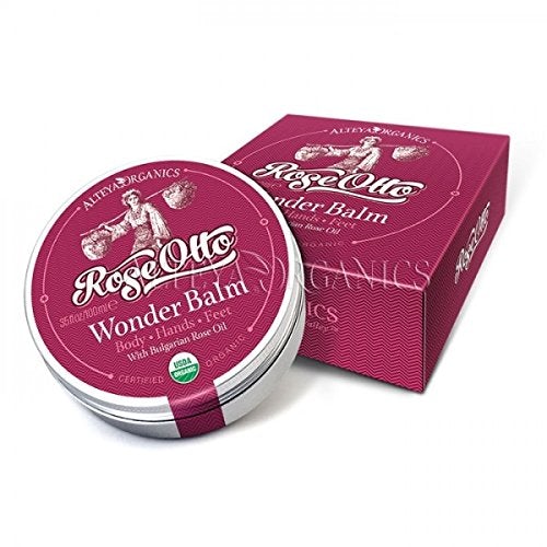 [Australia] - Alteya Organic Wonder Balm Rose 100ml - USDA Certified Organic Pure Natural Treatment for Body, Hands and Feet based on Therapeutic Grade Bulgarian Rose Otto Essential Oil (Rosa Damascena) 