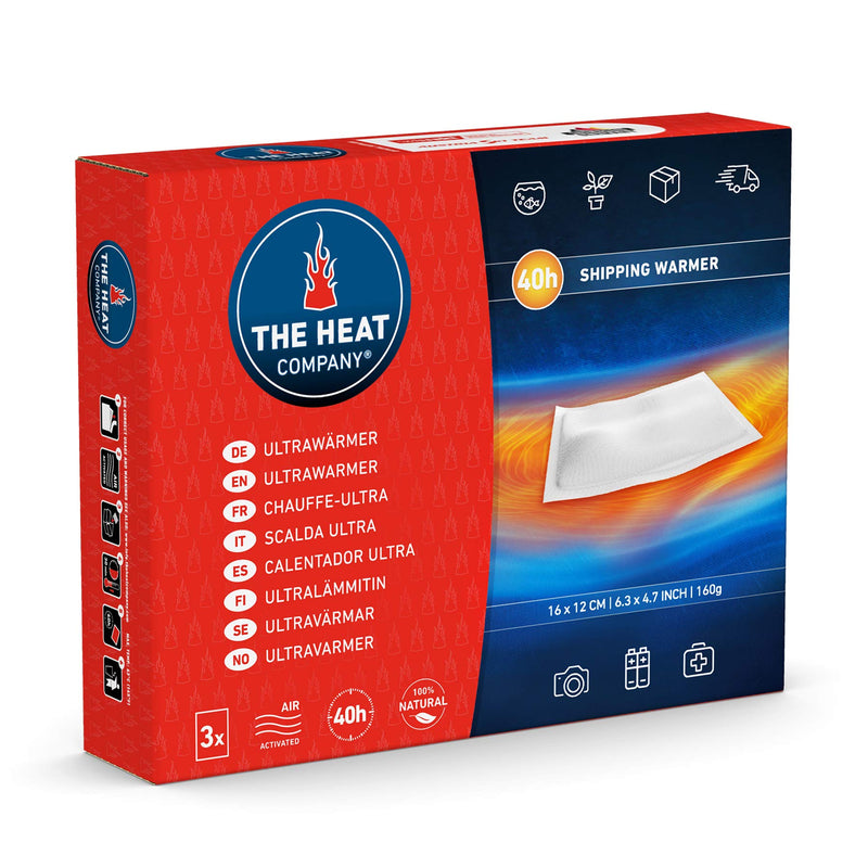 [Australia] - HE HEAT COMPANY Ultrawarmer - 3 Pieces - Transport Warmer without Adhesive Surface - EXTRA WARM - 40 Hours of Warmth - Instant Heat - Air Activated - Purely Natural 