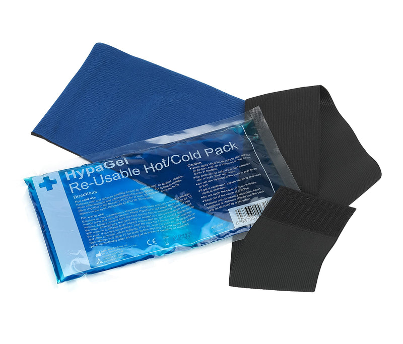 [Australia] - HypaGel Hot/Cold Therapy Pack with Compression Cuff (Standard) Single Pack + Compression Strap Standard 