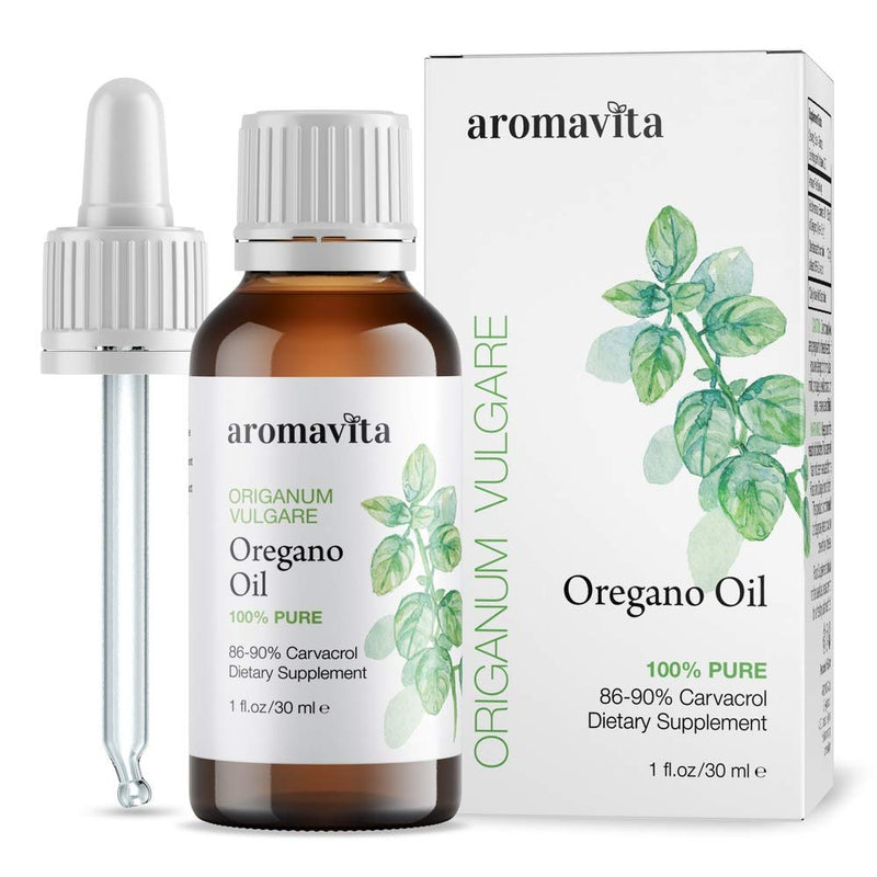 [Australia] - Aromavita Essential Oil of Oregano - 100% Pure Undiluted, Non GMO, Extra Strength Organic Greek Oregano Oil - Over 86% Carvacrol Oregano Extract, 30ML 