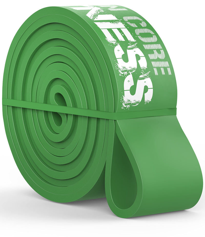 [Australia] - Iron Core Fitness Resistance Bands for Pull Up Assist- Strength Power Flexibility Training at Home or Gym. Ebooks and Workout Chart Included. #5 Green 