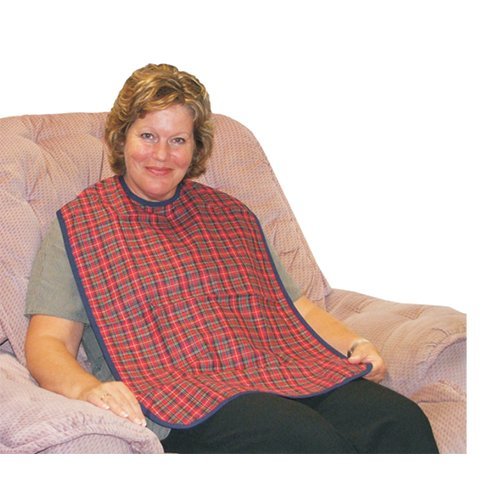 [Australia] - Kozee Komforts Adult Washable Reusable Clothing Protector Bib With Waterproof Backing - Pack Of 3 Large 