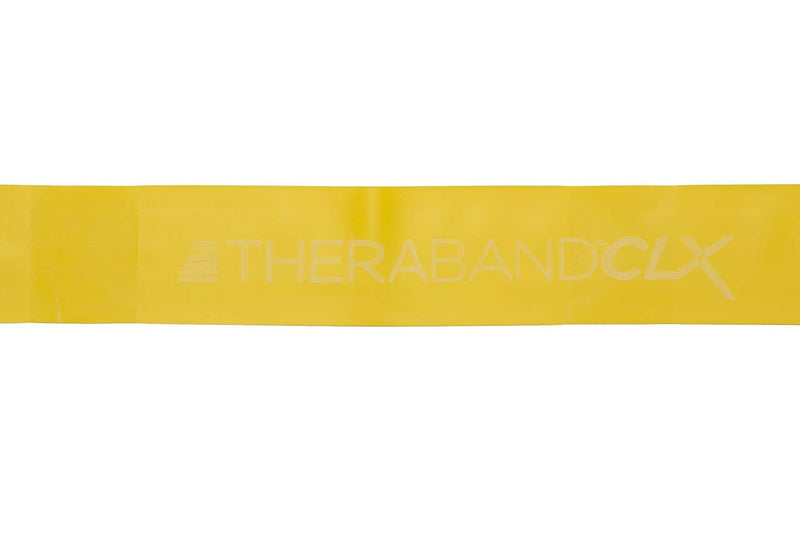 [Australia] - THERABAND CLX Latex-Free Resistance Band, Pilates, Home Gym, HIIT, Physical Therapy, Rehab & Fitness Equipment, 2.5 Metre, Yellow, Thin, Beginner Level 2 Yellow - Thin 