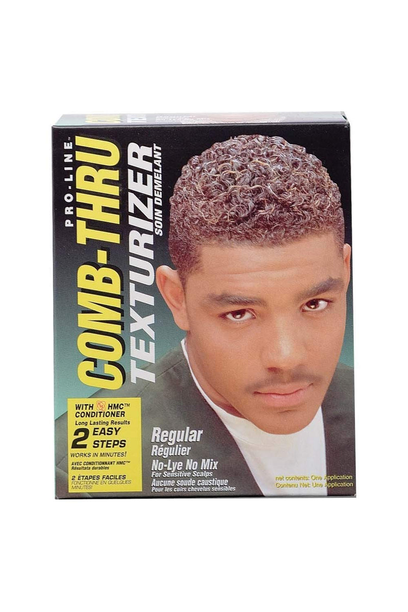 [Australia] - Pro - Line Comb Thru Texturizer With HMC Conditioner 2 Easy Steps No Lye No Mix Regular 