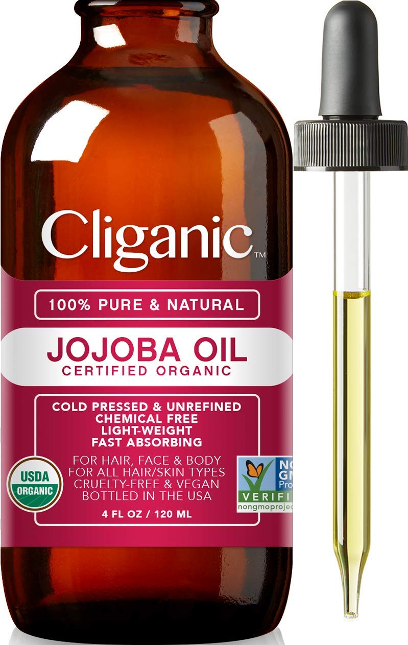 [Australia] - Certified Organic Jojoba Oil 120ml | 100% Pure Natural Cold Pressed Unrefined, Hexane Free Carrier Oil | for Hair Face & Nails | Cliganic 90 Days Warranty 120 ml (Pack of 1) 