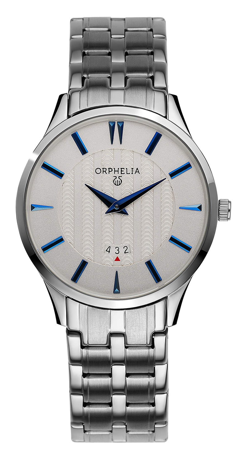 [Australia] - Orphelia Men's Quartz Watch The Flatline with Metal Strap Silver 