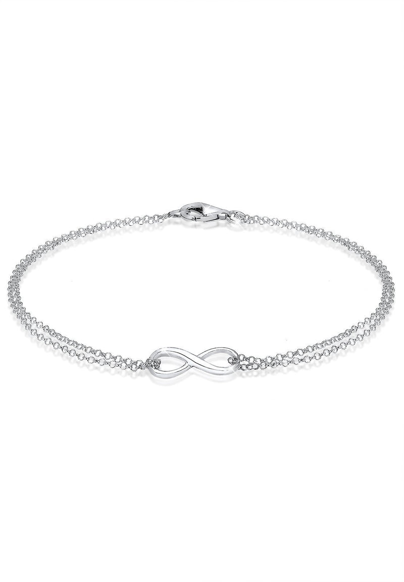 [Australia] - Elli Bracelet Women Infinity Symbol Trend in 925 Sterling Silver 18 