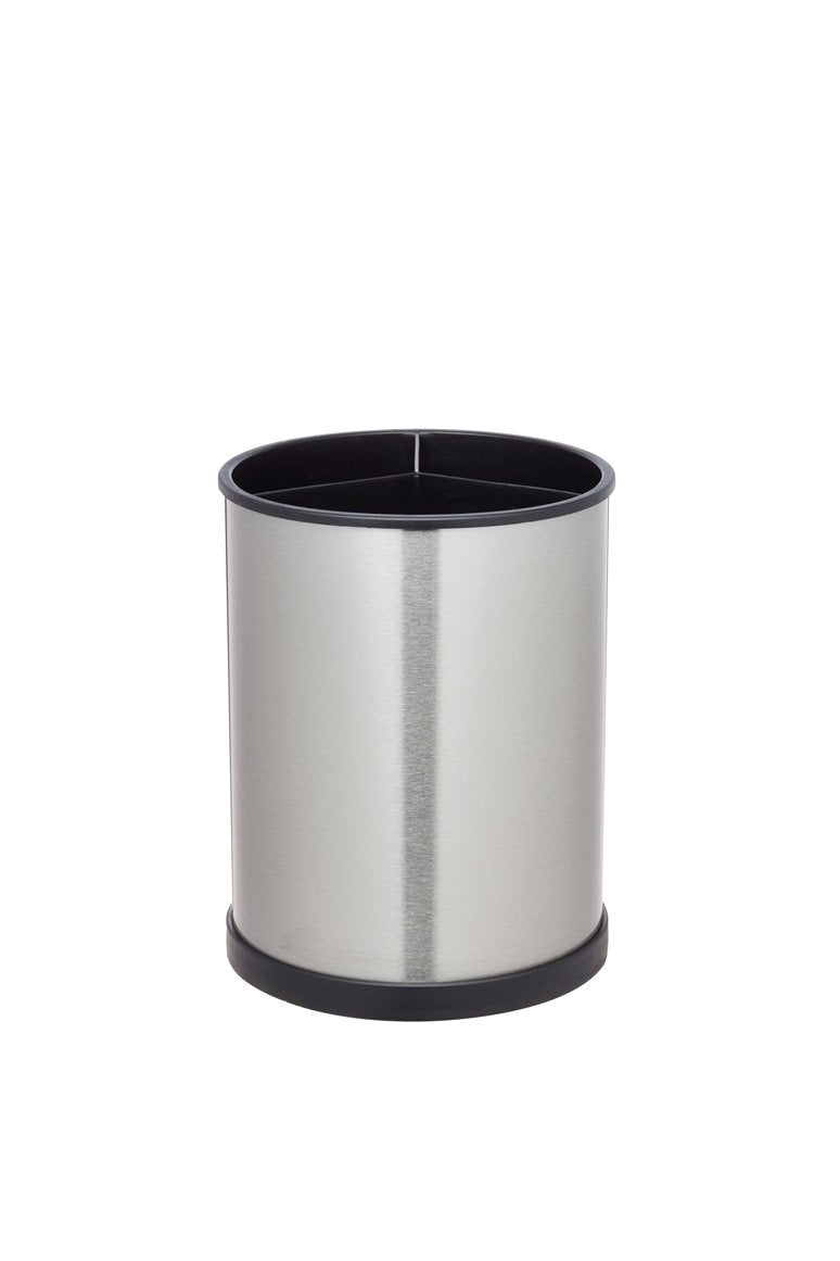 [Australia] - KitchenCraft MCCADDYSS Rotating Kitchen Utensil Holder, 18.5 x 14 cm-Stainless Steel Effect, Silver Stainless Steel Style 